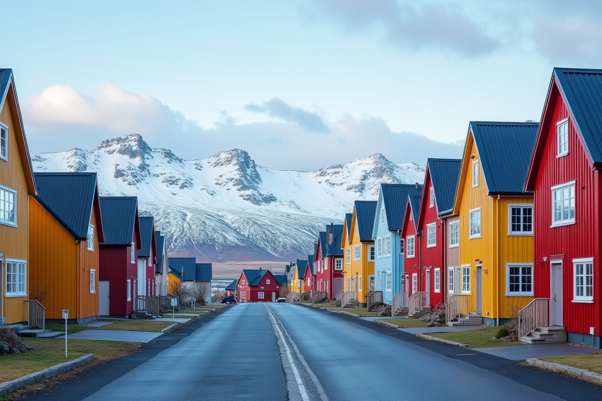 Les maisons colorées en Islande : origines et significations
