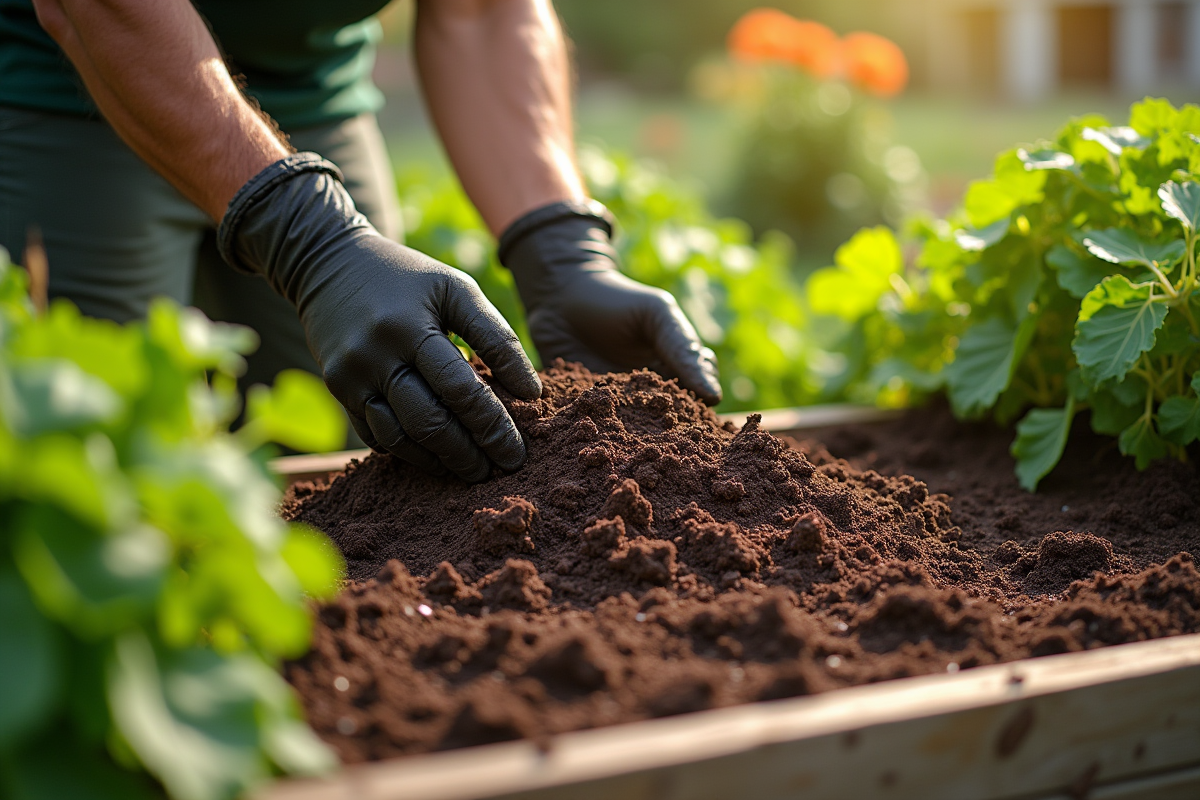 Épaisseur idéale de compost pour un jardin fertile