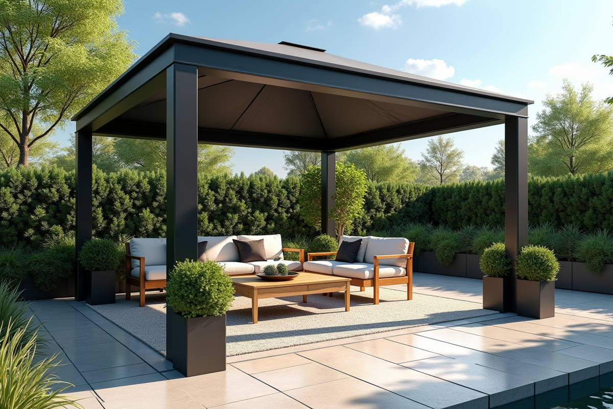Sécurisation d’un gazebo sur béton sans perçage : astuces et techniques