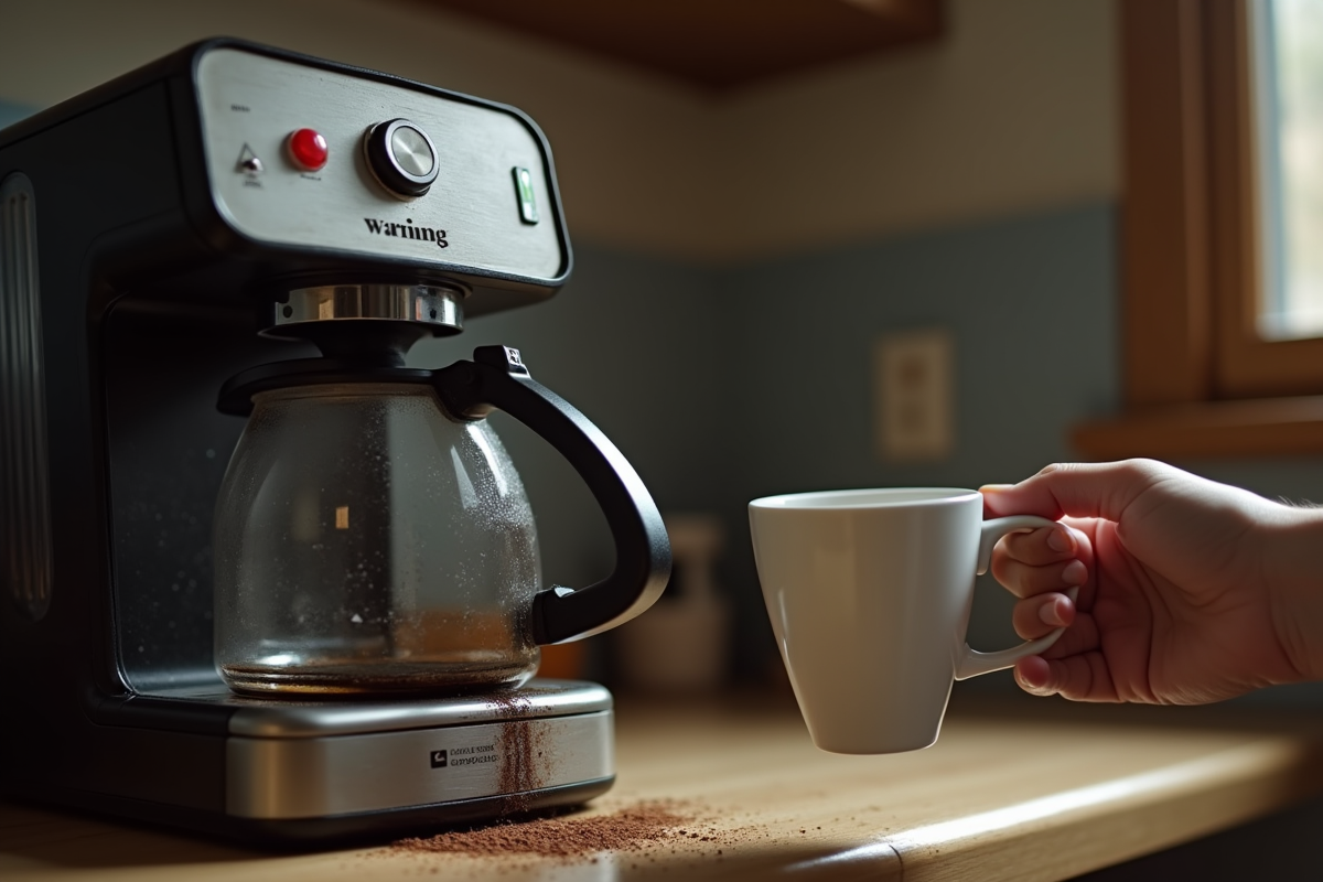 cafetière en panne